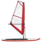 Vidaxl Stand-Up Paddleboard inflable con set de vela rojo y blanco