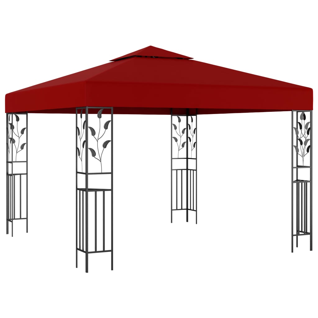 Vidaxl Arbor 3x3 m vino rojo