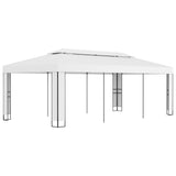 Arbor vidaxl avec toit double 3x6 m blanc