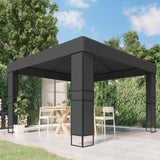 Vidaxl Arbor avec un double toit 3x3 m anthracite