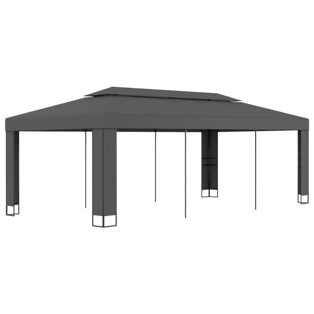 Vidaxl Arbor con doppio tetto 3x6 m antracite