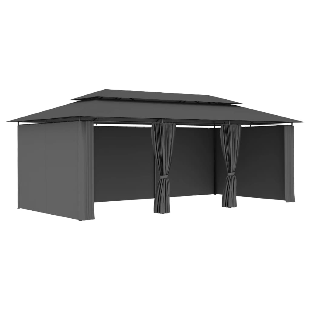 Vidaxl Arbor z zavesami 600x298x270 cm antracit