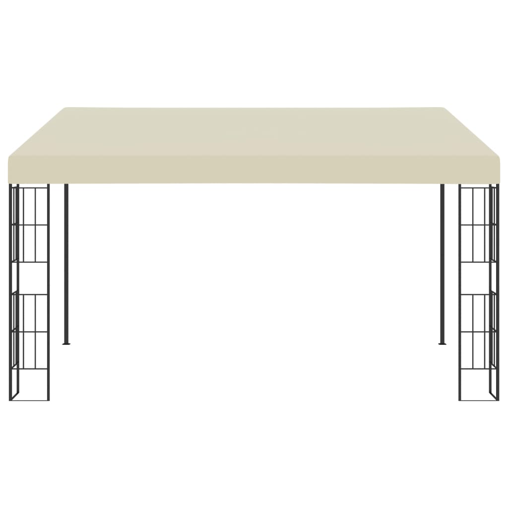 VidaXL Wandprieel 3x4 m stof crèmekleurig