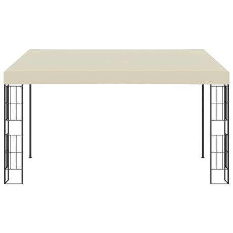 VidaXL Wandprieel 3x4 m stof crèmekleurig