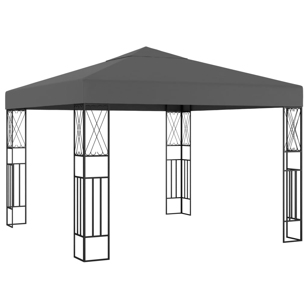 Vidaxl arbor 3x3 m antracit prach