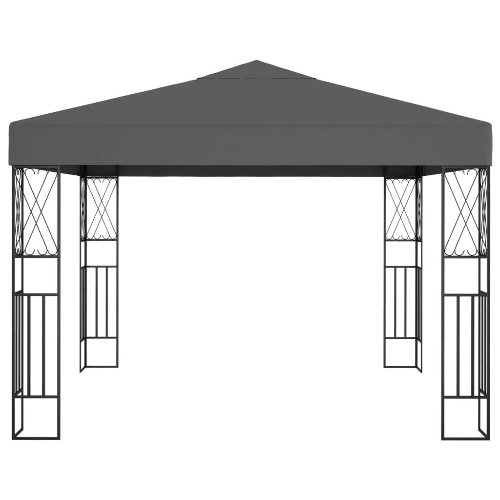 Vidaxl arbor 3x3 m antracit prach