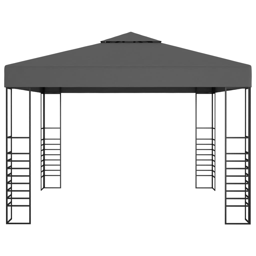 Vidaxl Garden Pavilion 3x3 m Anthrazit