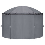 Vidaxl Arbor med gardiner 520x349x255 cm Anthracite -farvet