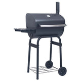 Vidaxl Charcoal Barbecue Smoker con Black Black