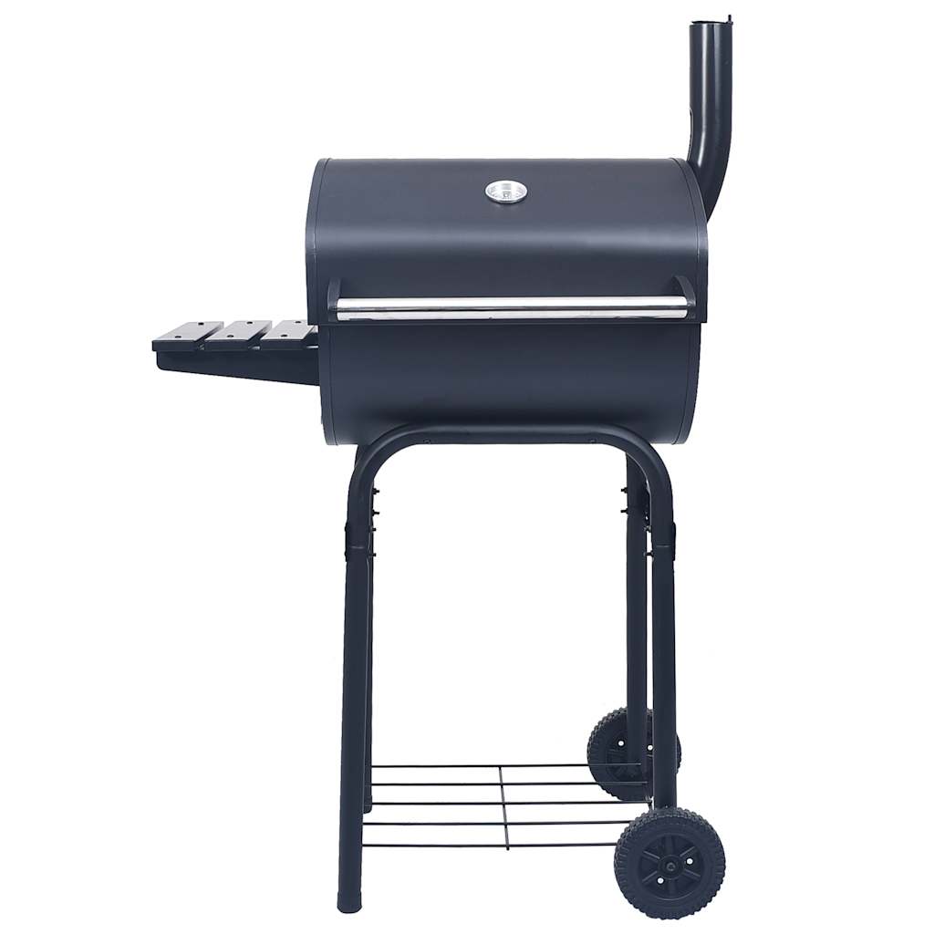 Vidaxl Charcoal Barbecue Raucher mit Unterwealth Black