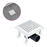 Vidaxl Shower Drain 15x15 cm stal nierdzewna