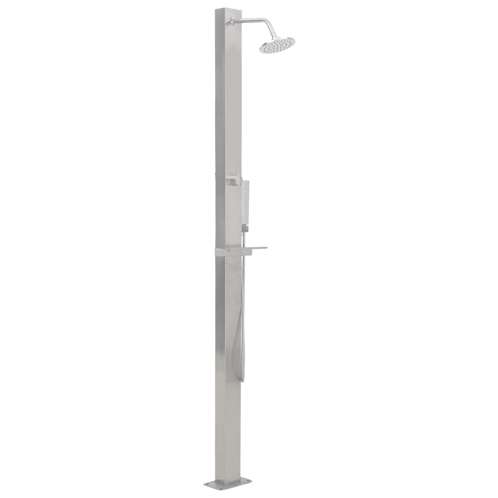 Vidaxl outdoor shower straight stainless steel