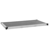 Vidaxl buitendouchbak 110x62 cm grigio in acciaio inossidabile HKC