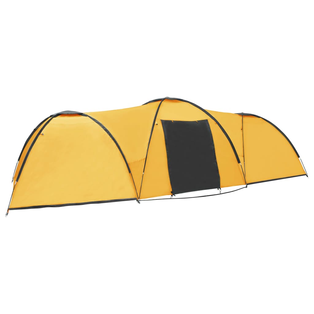 Vidaxl iglotent 8 personne 650x240x190 cm jaune