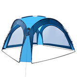 Tenda da festa Vidaxl con LED e 4 pareti laterali 3.6x3.6x2,3 m blu