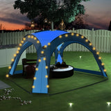 Tenda da festa Vidaxl con LED e 4 pareti laterali 3.6x3.6x2,3 m blu