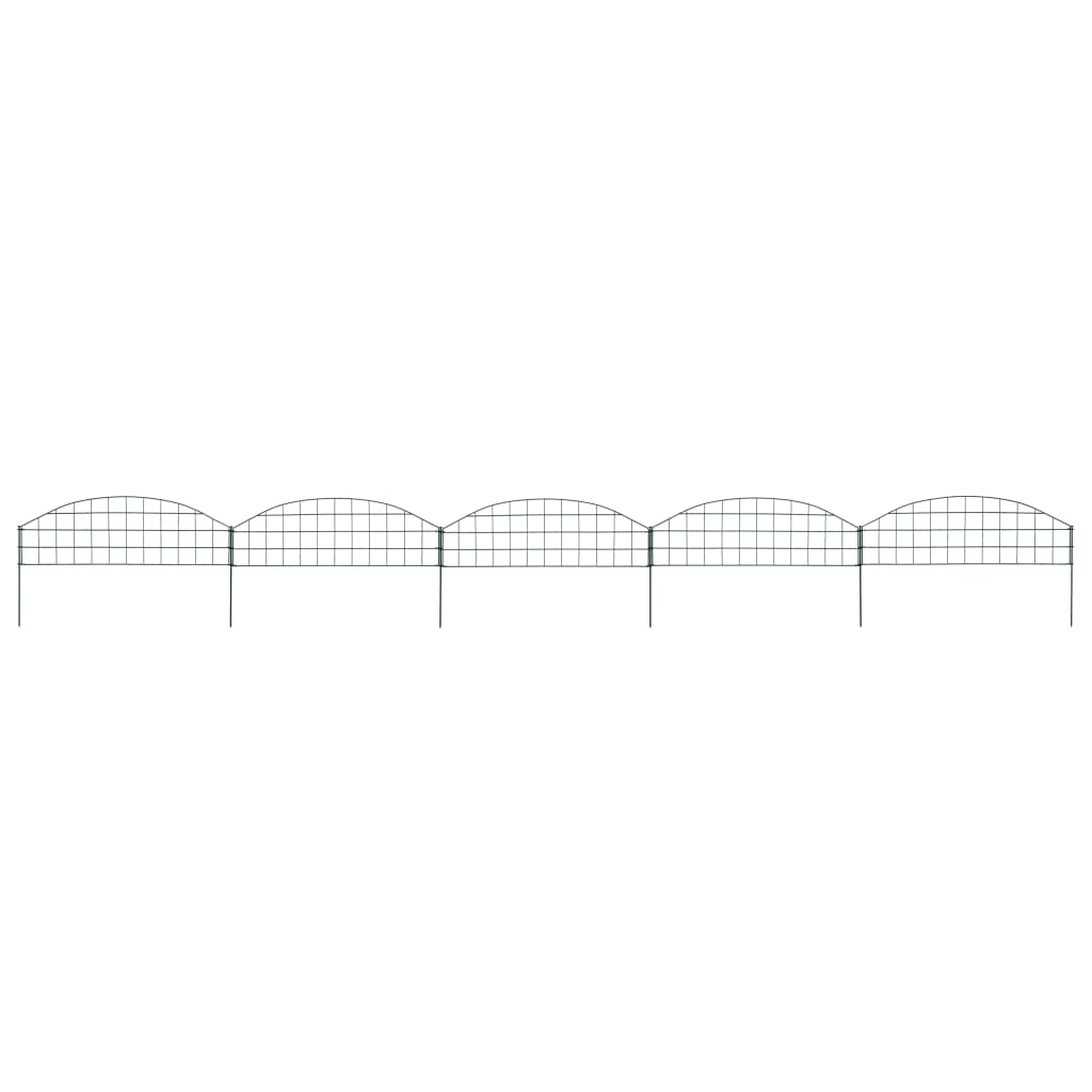 Vidaxl fencing Set Bent 77.3x26 cm gréng