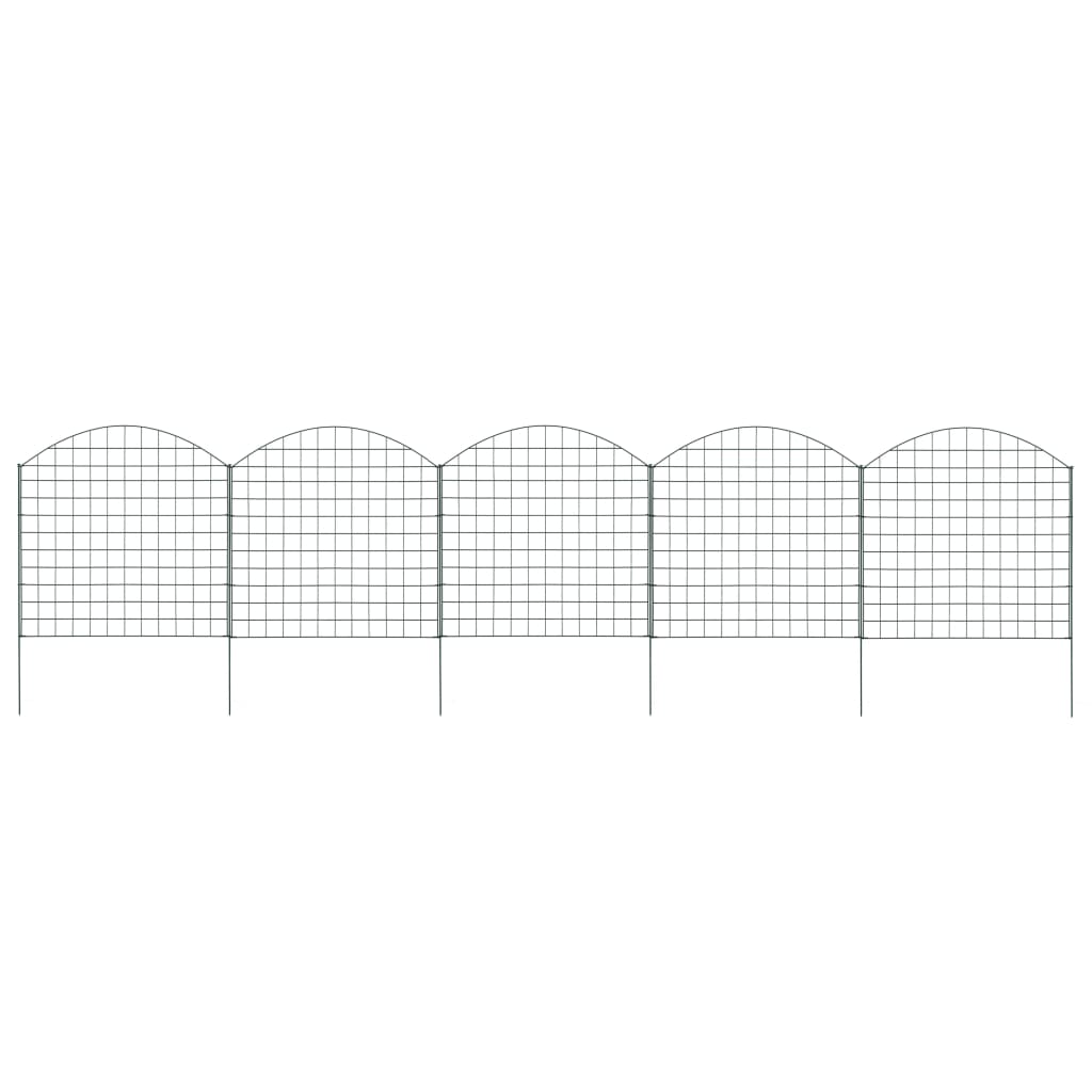 Vidaxl Fencing set bent 77.5x78.5 cm green