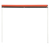 Vidaxl Luifel Extendible 100x150 cm de naranja y marrón