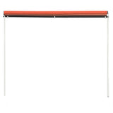 Vidaxl luifel extensible 250x150 cm orange et marron