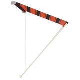 Vidaxl Luifel extendable 350x150 cm orange and brown