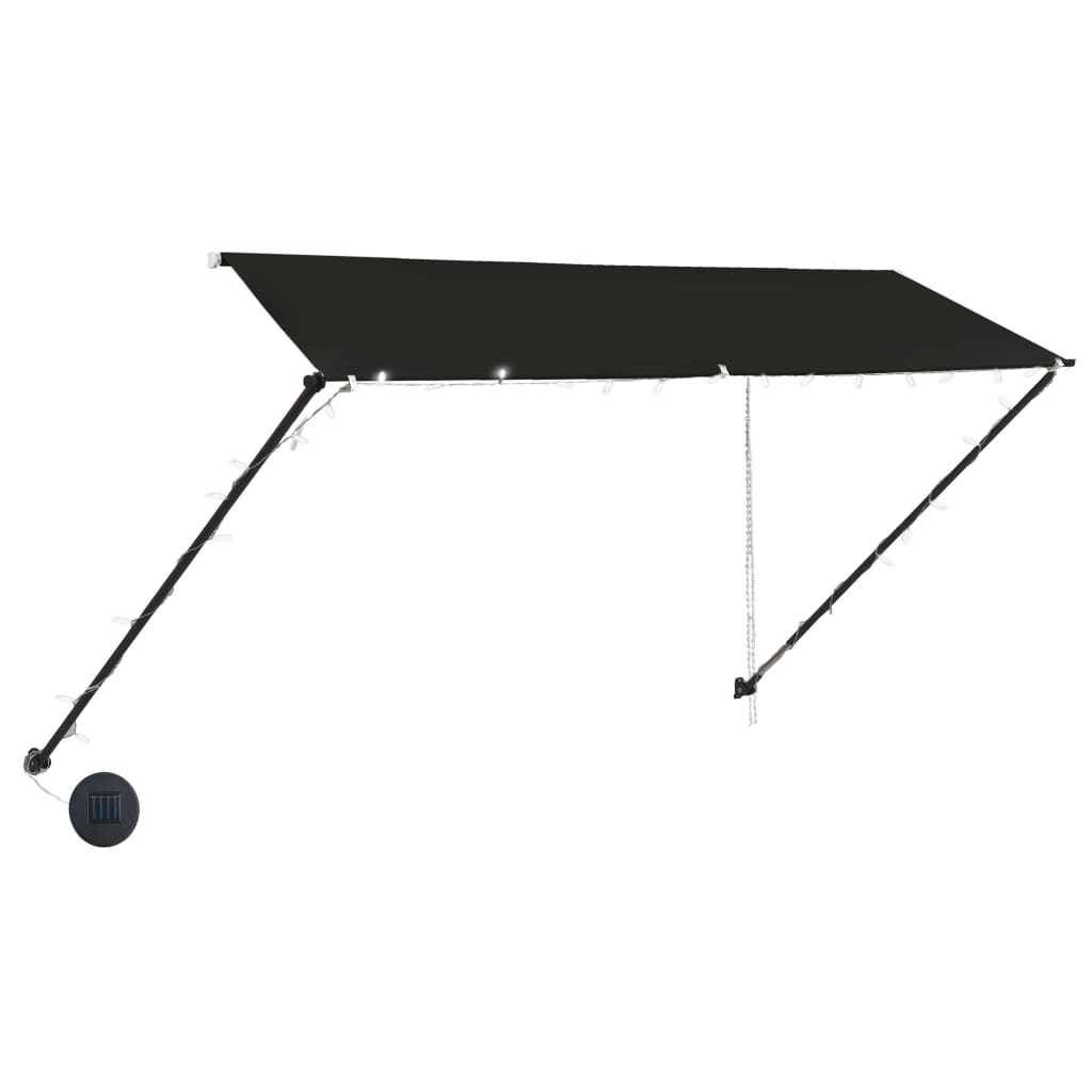 Vidaxl Luifel extensible con antracita LED 300x150 cm