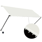 Vidaxl Luifel extendable with LED 250x150 cm cream