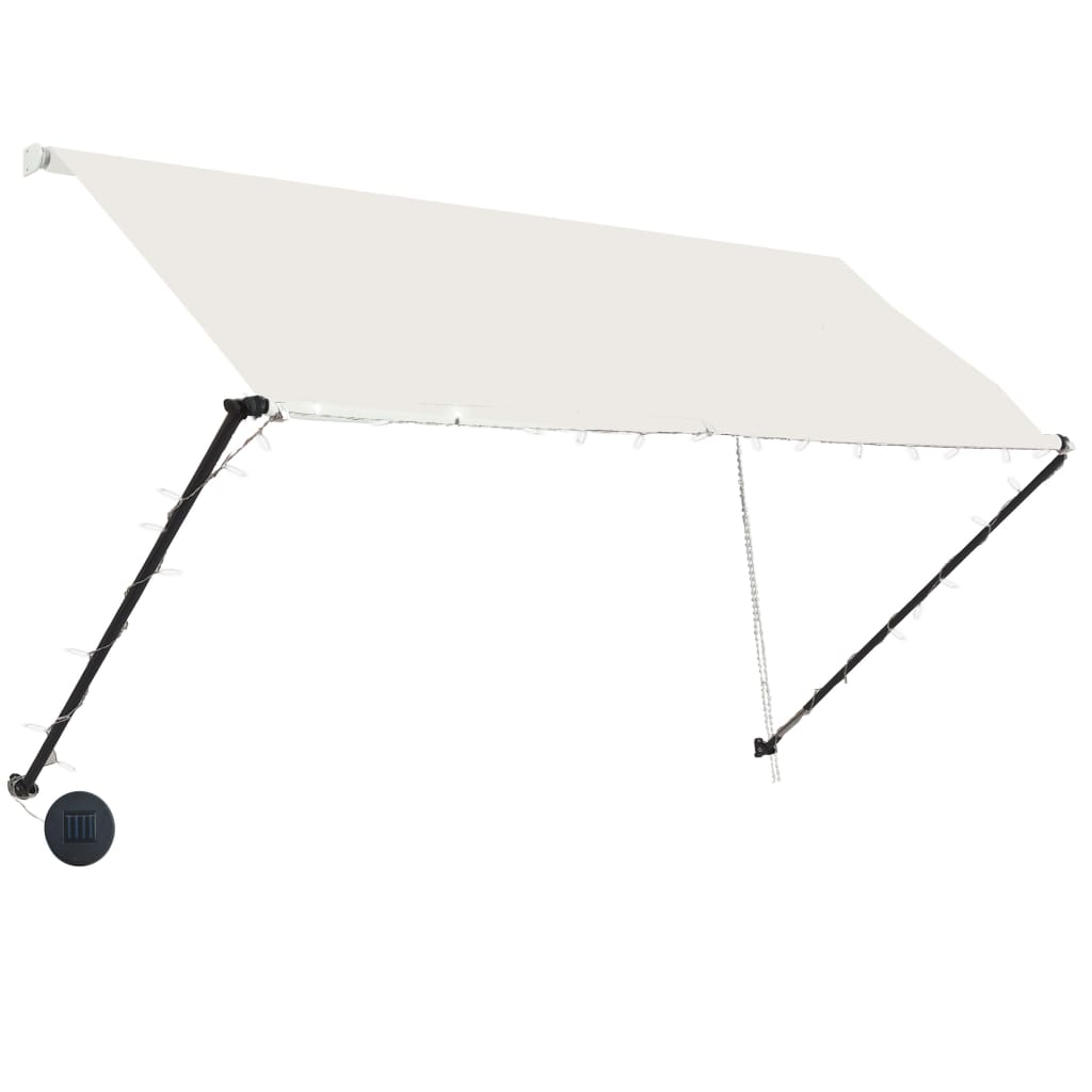 Vidaxl Luifel extendable with LED 250x150 cm cream