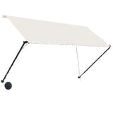 Vidaxl Luifel extendable with LED 250x150 cm cream