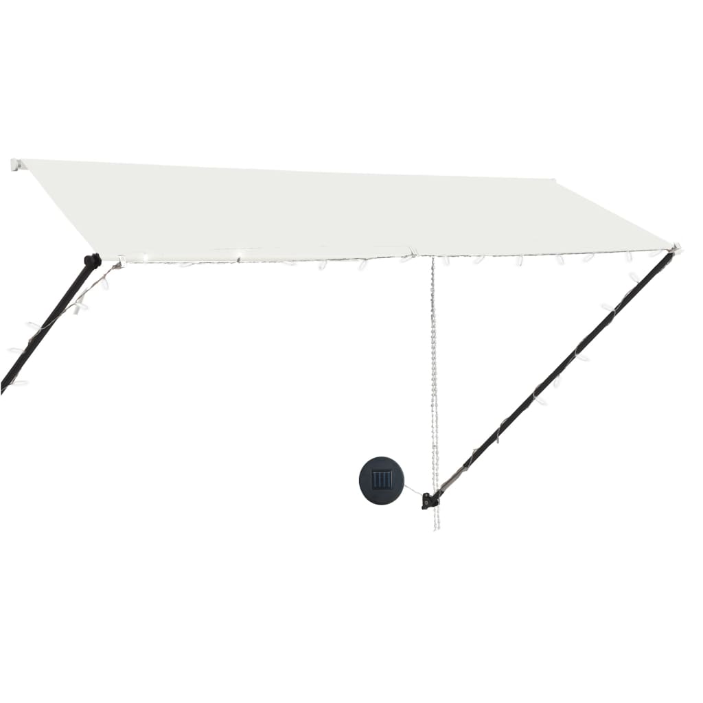 Vidaxl Luifel extensible con crema LED 300x150 cm