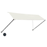 Vidaxl Luifel extendable with LED 350x150 cm cream