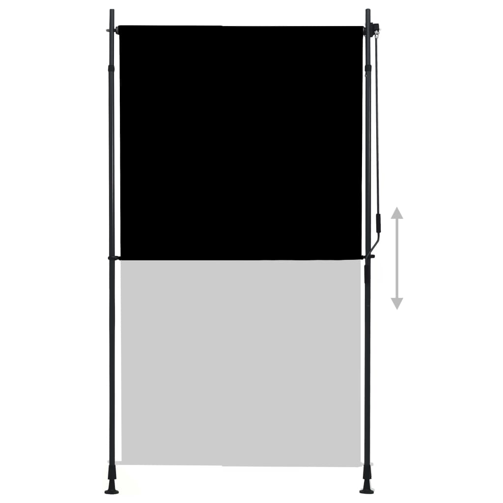 Vidaxl rulleblind for utenfor 120x270 cm Antracitt