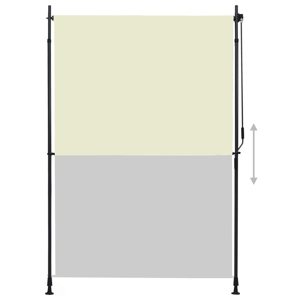 Vidaxl Roller Blind til eksterne 150x270 cm creme