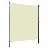 Vidaxl rulleblind for utenfor 200x270 cm krem