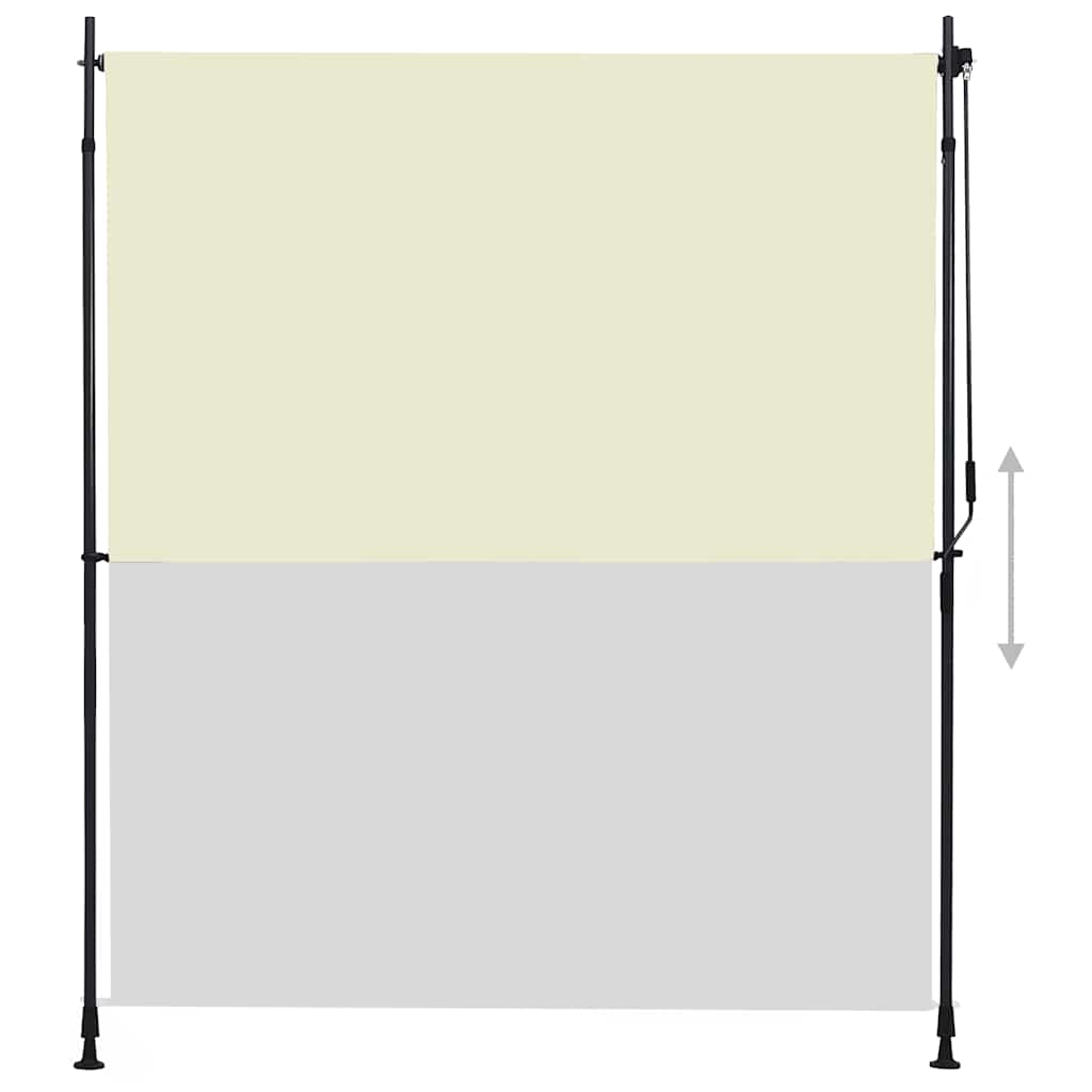 Vidaxl Roller Blind na zewnątrz 200x270 cm krem