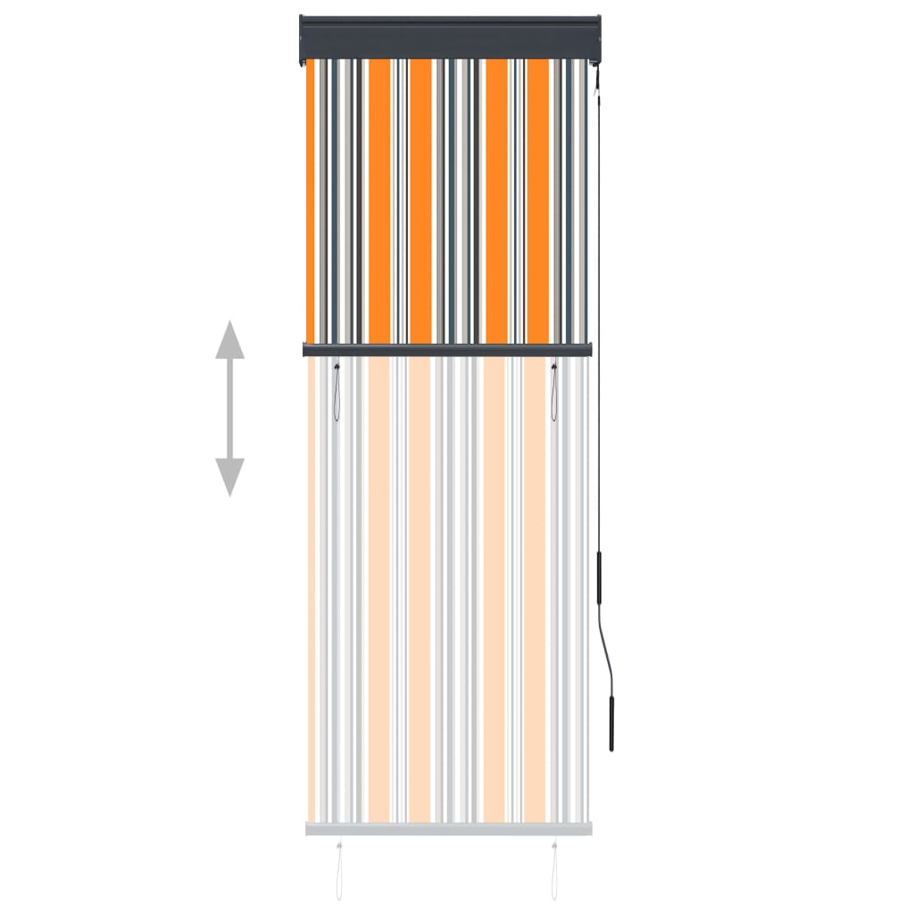 Bidaxl rullblind för utanför 60x250 cm gult och blått