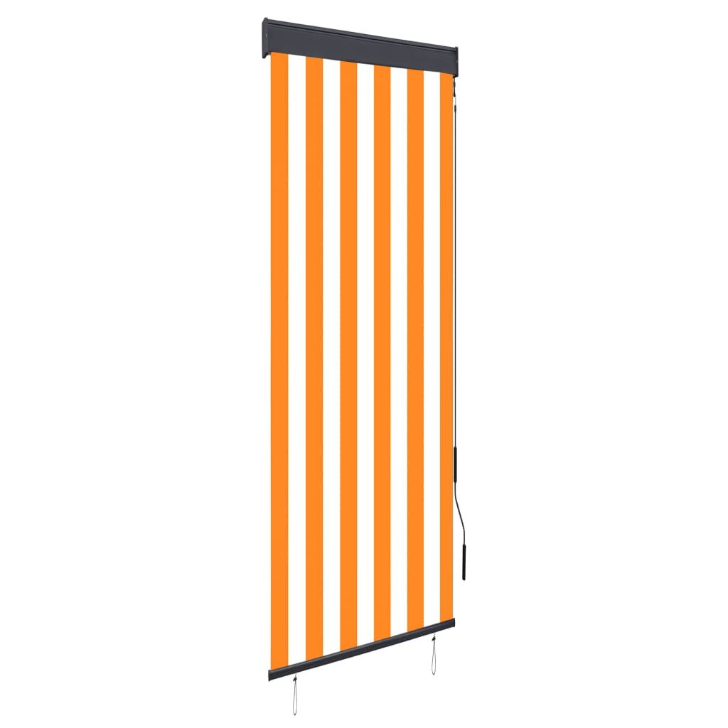 Vidaxl Roller blann fir ausserhalb 60x250 cm wäiss an orange