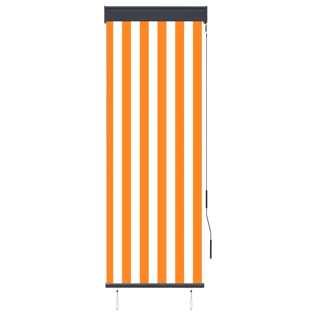 Vidaxl Rouleau aveugle pour l'extérieur de 60x250 cm blanc et orange