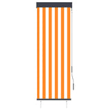 Vidaxl Roller Blind para afuera de 60x250 cm blanco y naranja