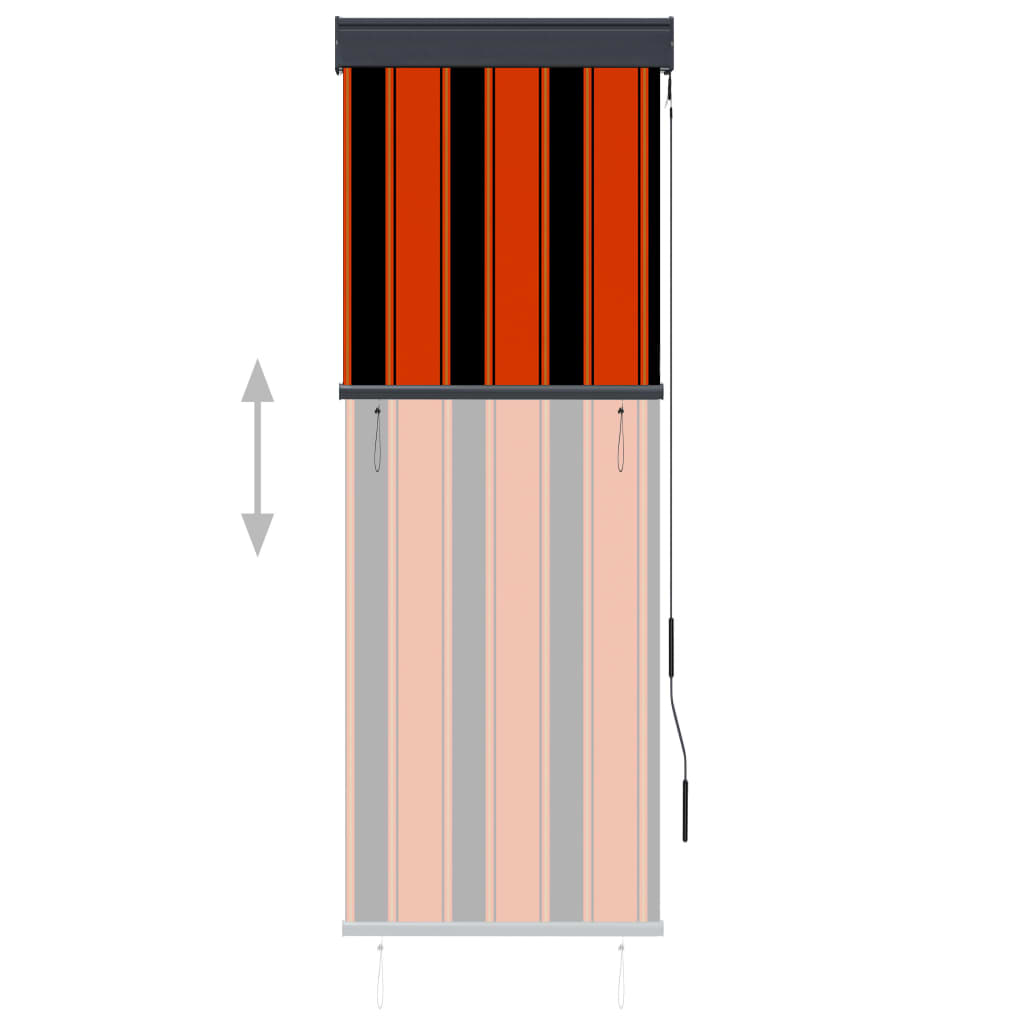 Vidaxl valjček slepa za zunaj 60x250 cm oranžno in rjavo