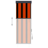 Bidaxl rullblind för utanför 60x250 cm orange och brun