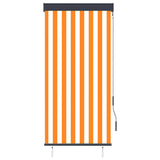 Vidaxl Roller Blind para fuera de 80x250 cm blanco y naranja