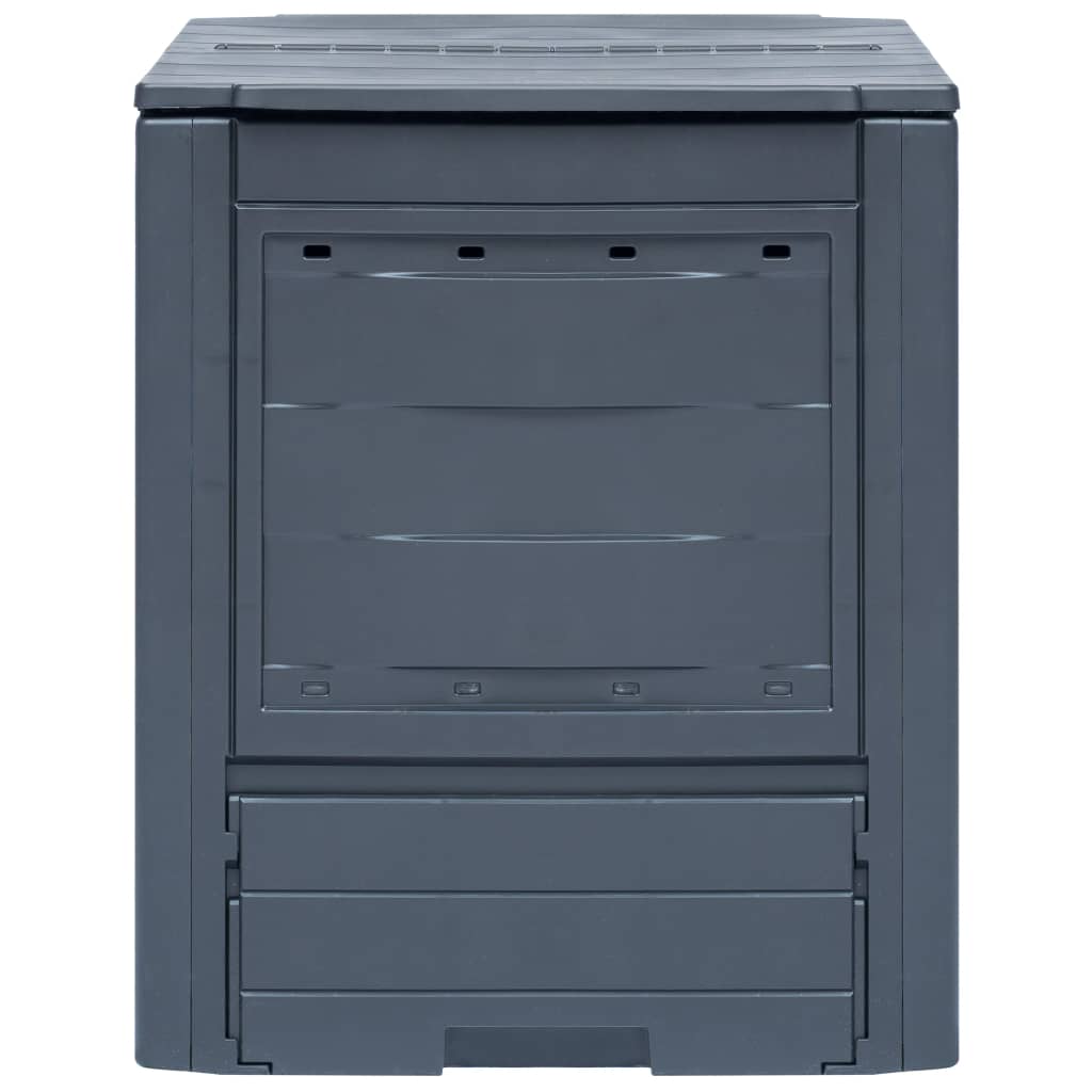 BIDAXL COMPOST BINS 2 PCS 520 L 60x60x73 cm grå