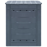 Vidaxl Compost Bins 2 PC 520 L 60x60x73 cm Grigio