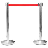 VidaXL Sales pole with tire stainless steel silver colored