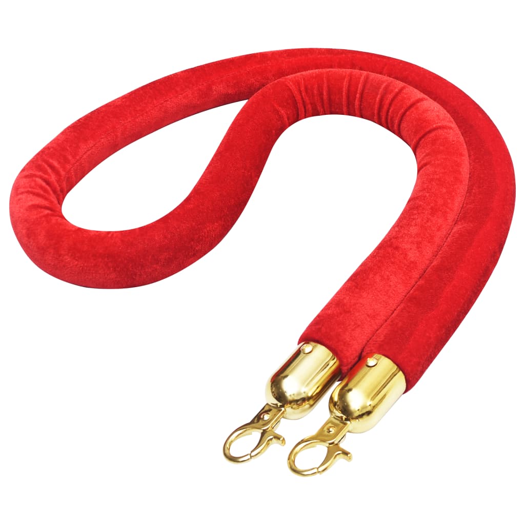 VidaXL Sales cord velvet red and gold colored