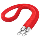 VidaXL Sales cord velvet red and silver colored