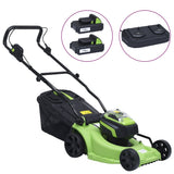 VidaXL battery pawn mower with 2 batteries 20 V 2000 mAh Li-ion