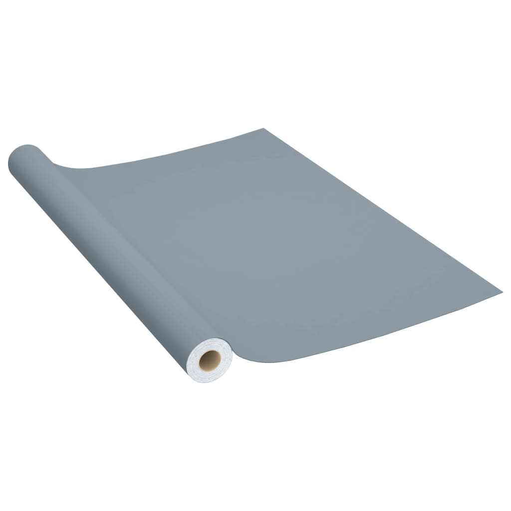 Vidaxl Meuble Huile auto-adhésive 500x90 cm PVC Gray