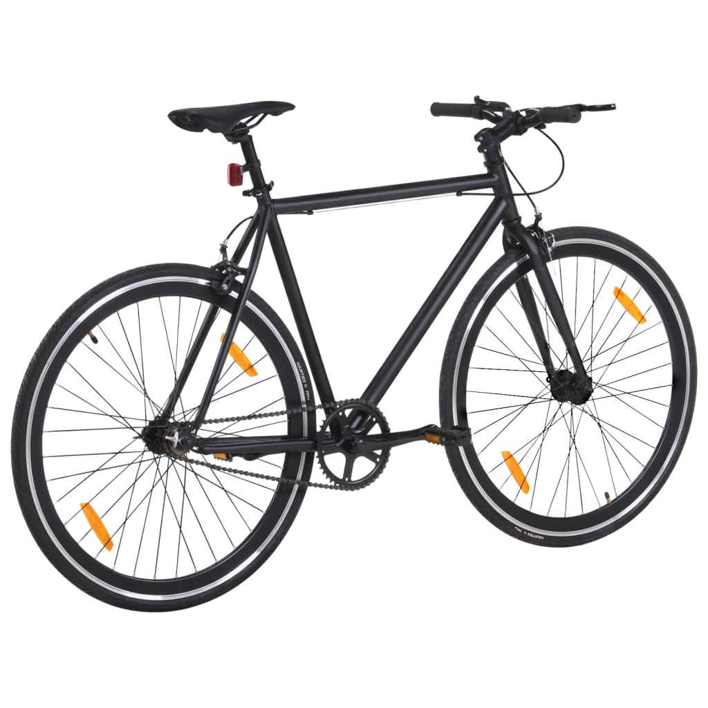 VidaXL Fiets met vaste versnelling 700 c 55 cm zwart